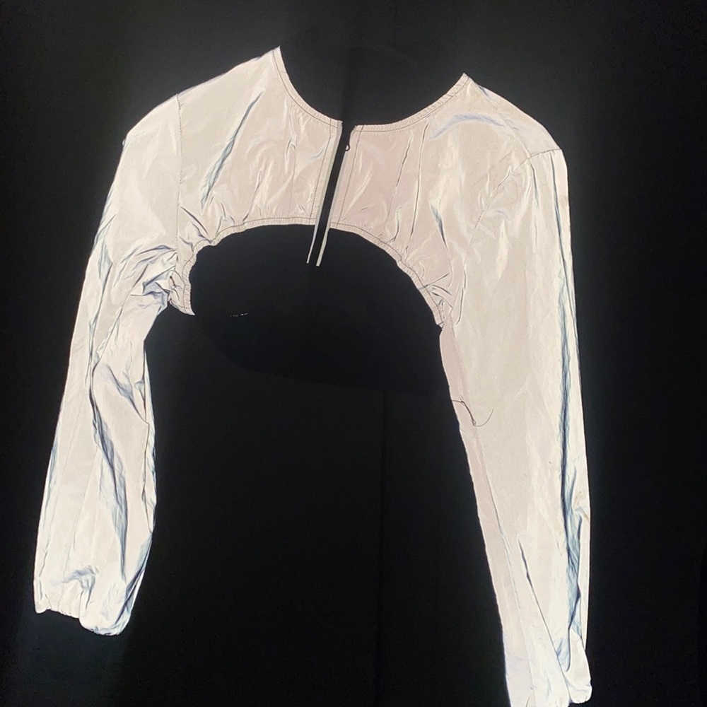 Reflective X-short Crop top